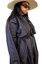 Load image into Gallery viewer, Denim Trench Coat