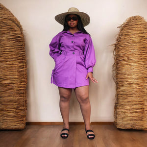 Zemvelo Utility Dress (Purple)